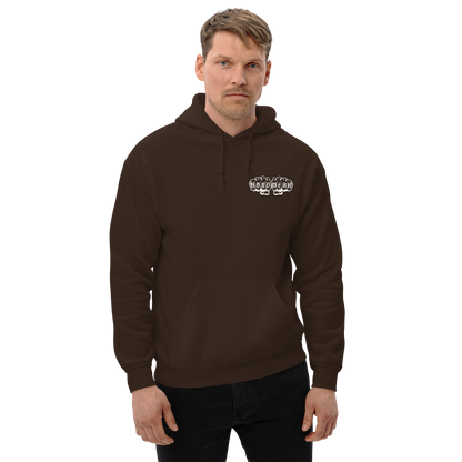 Unisex Hoodie "Ehrbare Handwerk" Dunkle Schokolade {{ color }}