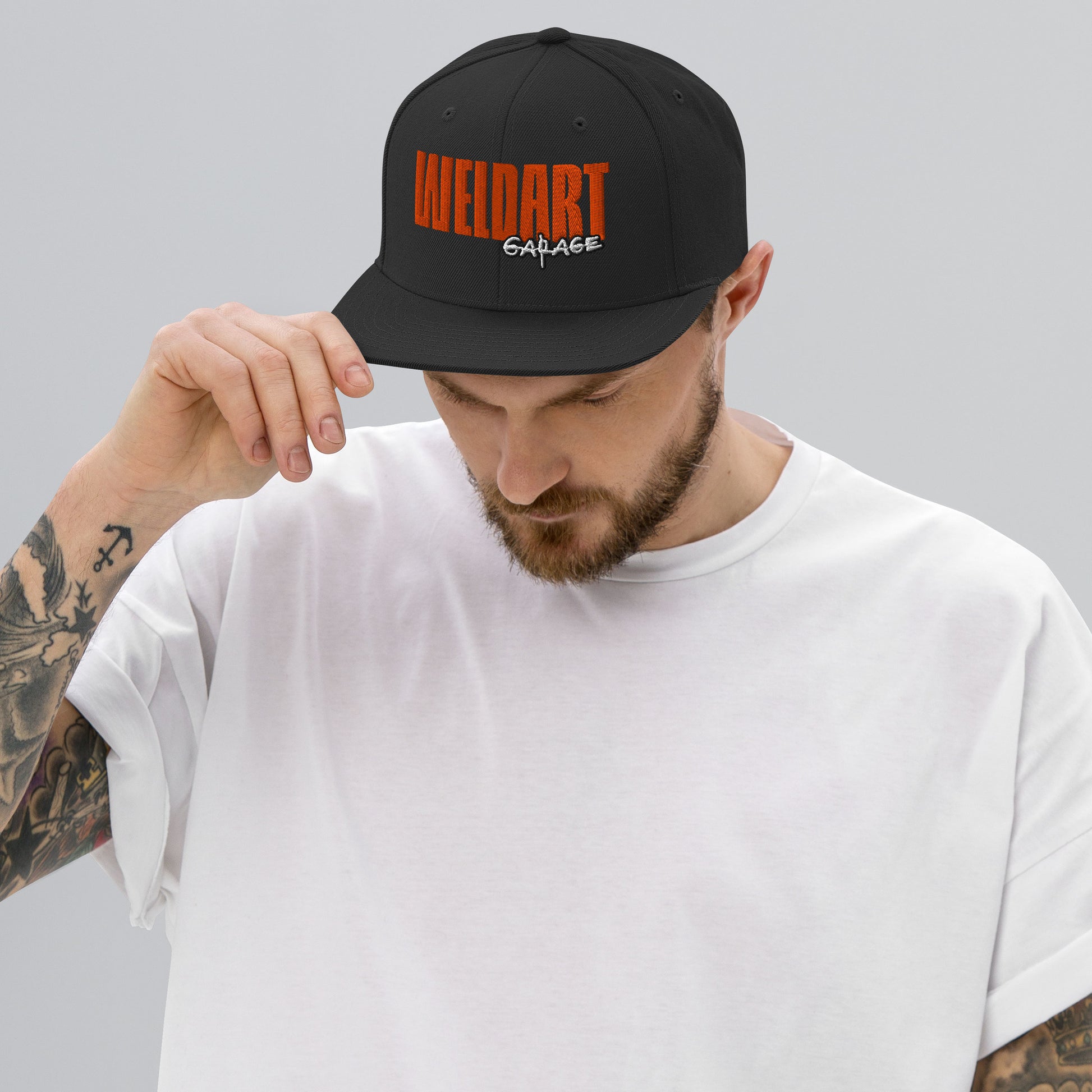 Snapback-Cap "Weldart Garage" bestickt Schwarz {{ color }}