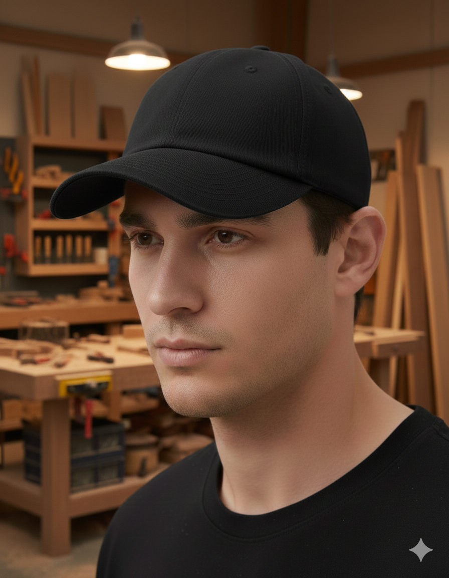 Baseball-Cap mit deinem Logo/Design Schwarz Baseballkappe {{ color }}