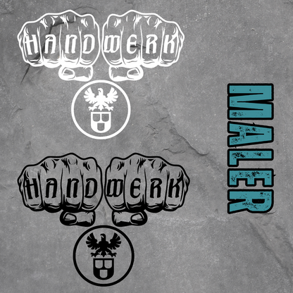 Auto-Aufkleber "Maler" {{ color }}