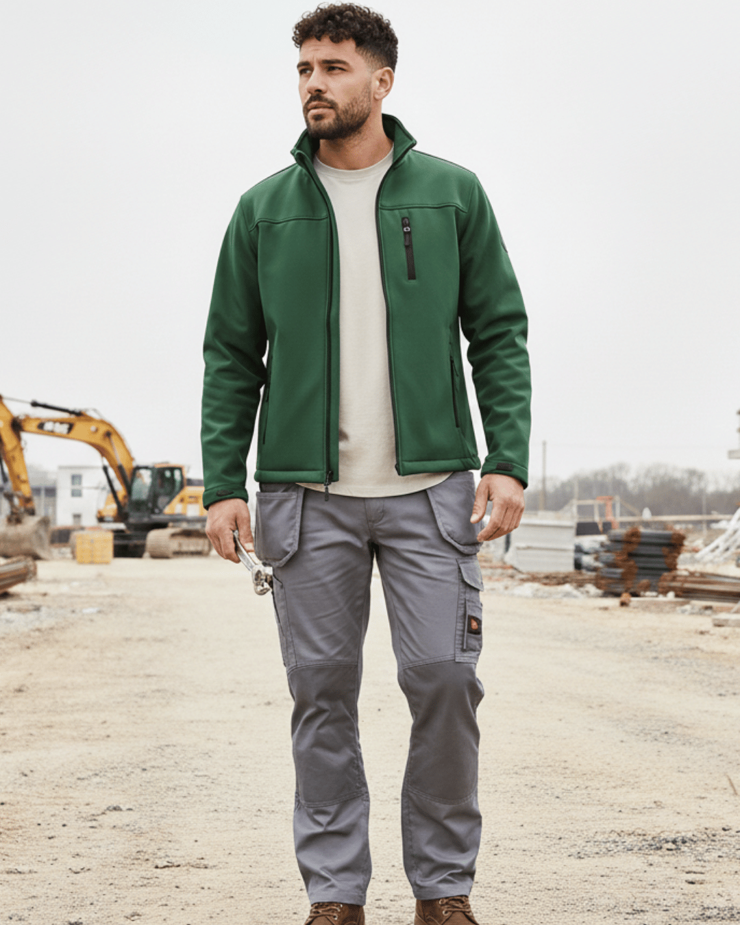 Premium Softshelljacke – Funktionalität trifft individuelles Design Flaschengrün {{ color }}