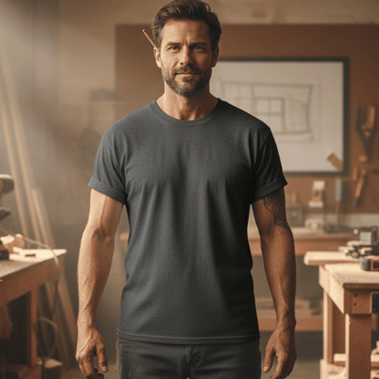 Premium T-Shirt HW-200 | Robust & Vielseitig | Für stolze Handwerker (S-3XL) Blanko Grau-Solid Männer Gildan Ultra T-Shirt {{ color }}