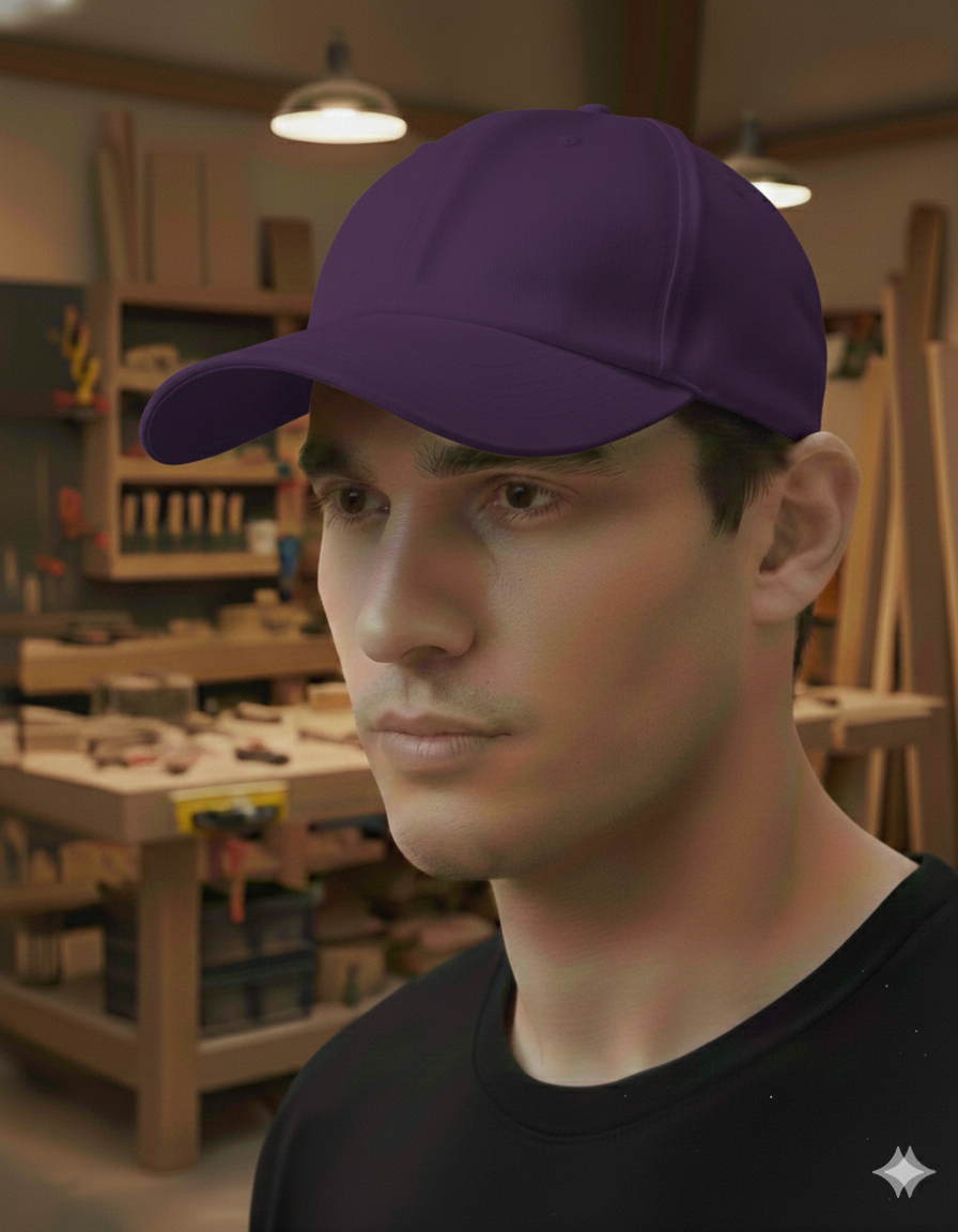 Baseball-Cap mit deinem Logo/Design Lila Baseballkappe