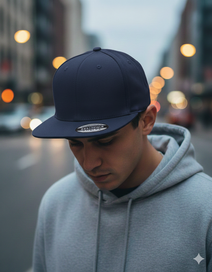 Snap-Back Cap mit deinem Logo/Design Navy