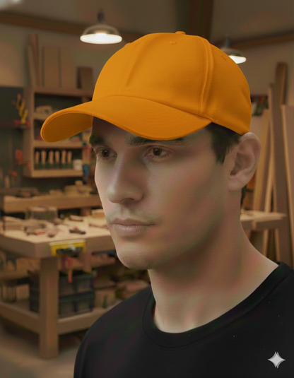 Baseball-Cap mit deinem Logo/Design Orange Baseballkappe