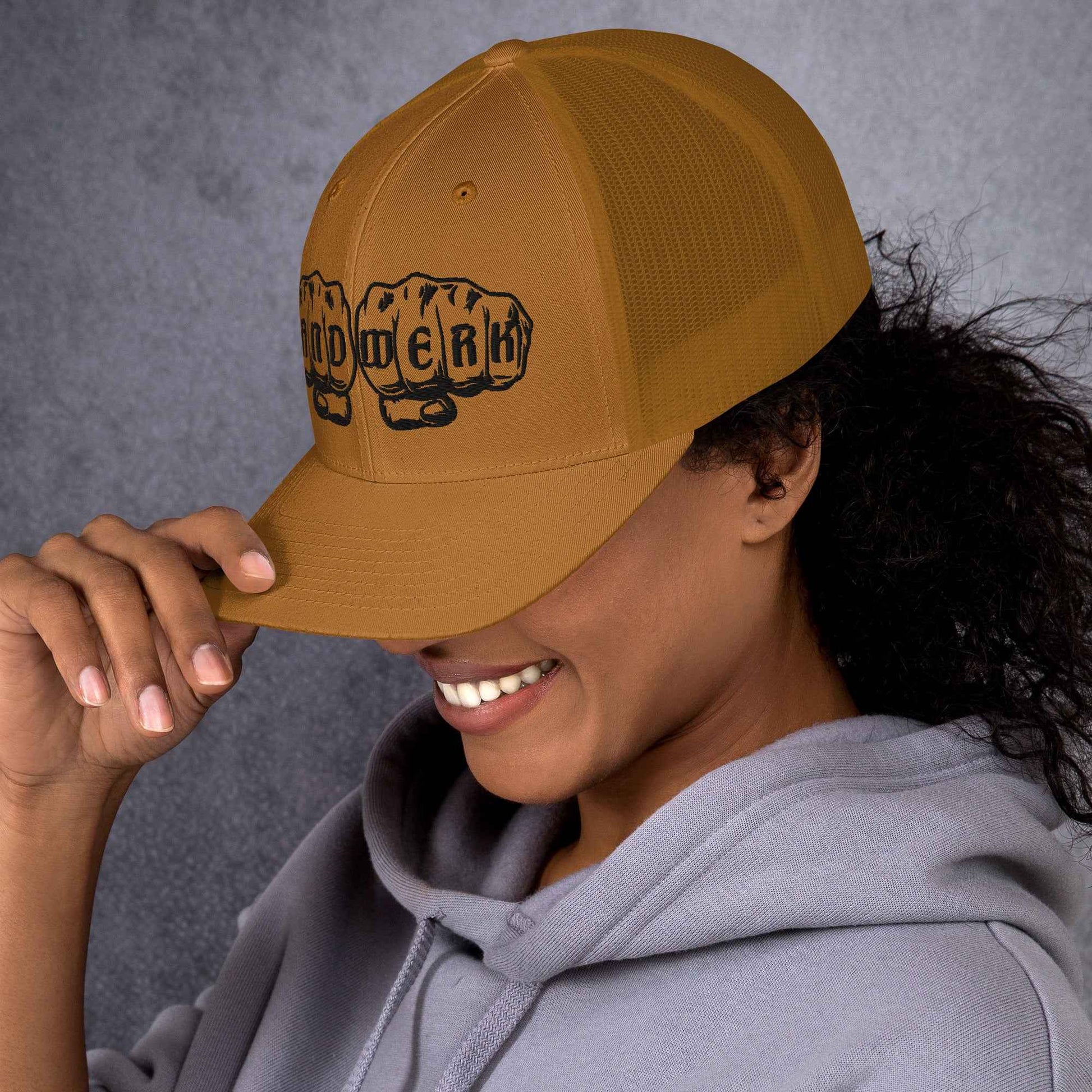 Trucker-Cap "Handwerk" (bestickt) Caramel