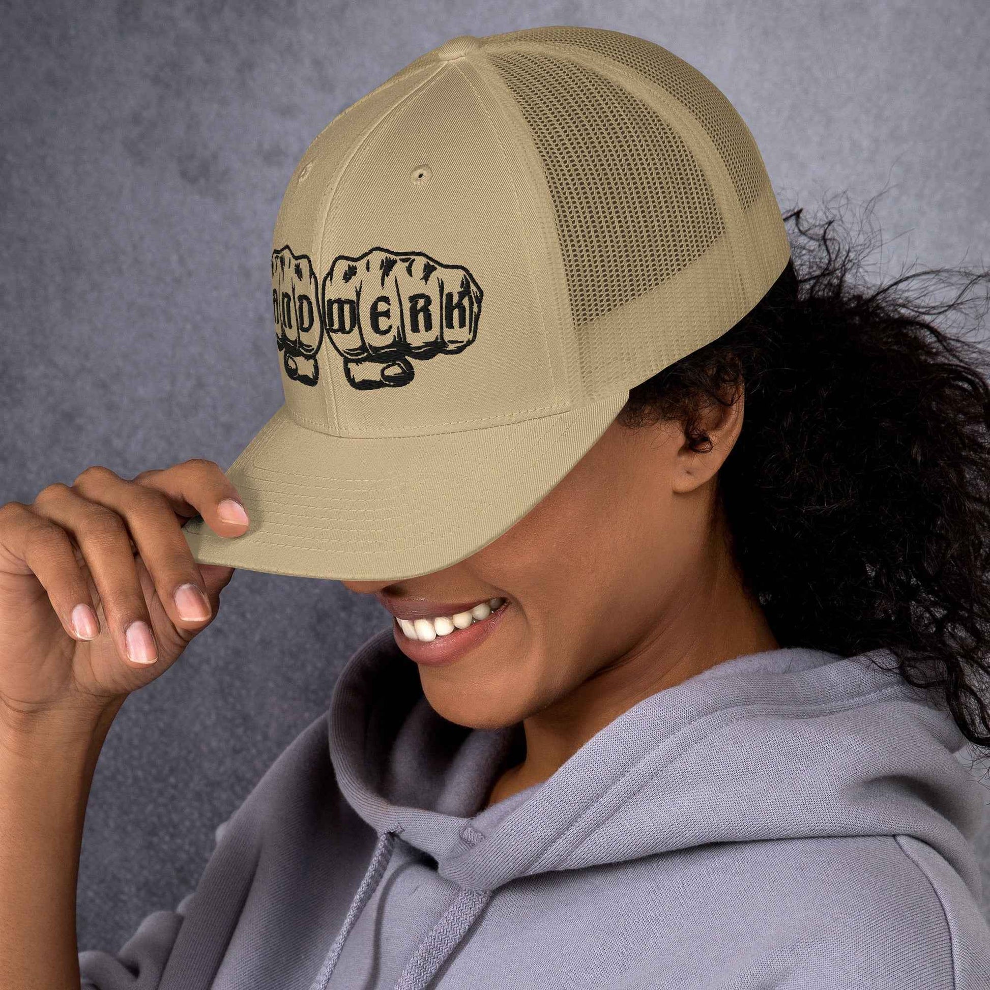 Trucker-Cap "Handwerk" (bestickt) Khaki