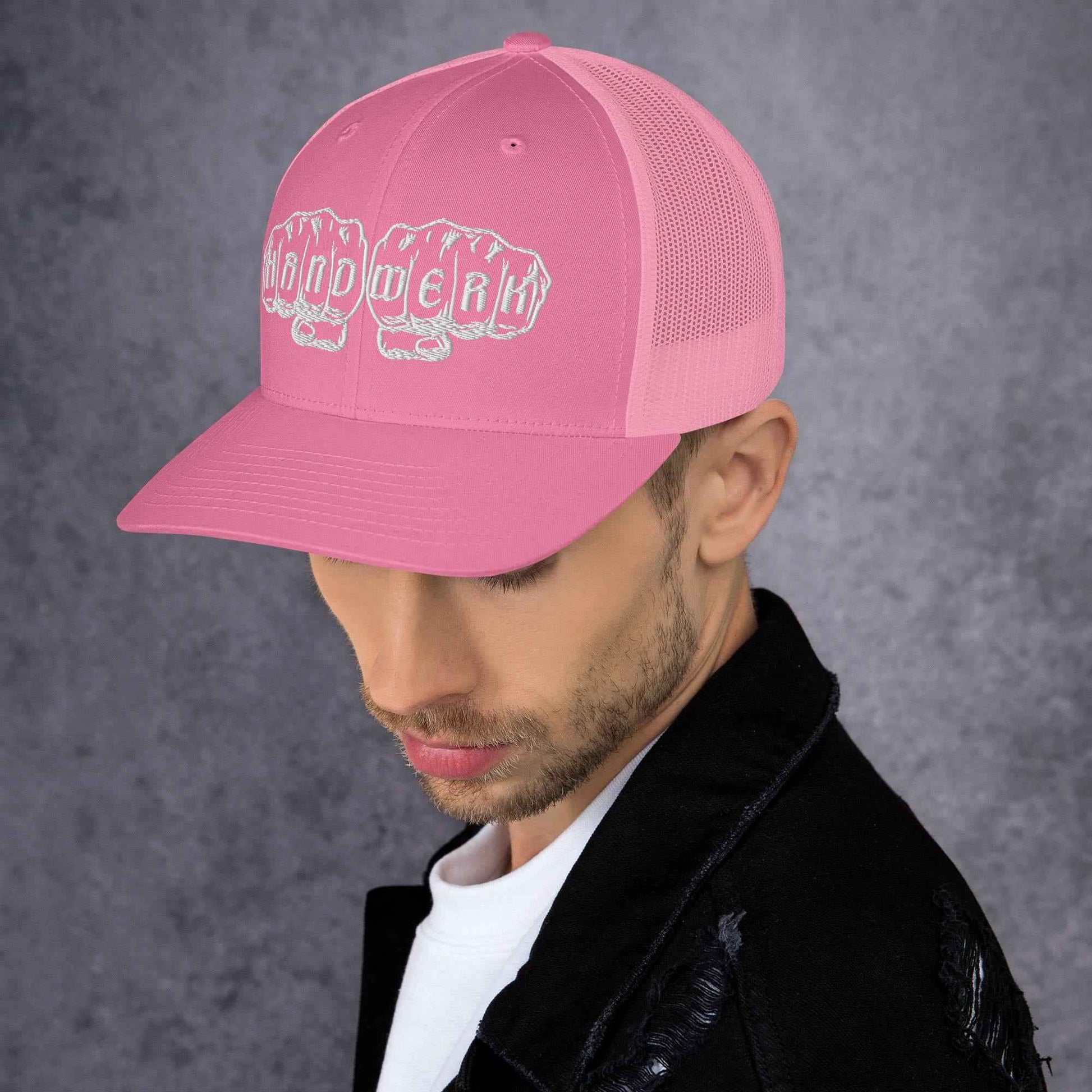 Trucker-Cap "Handwerk" (bestickt) Pink