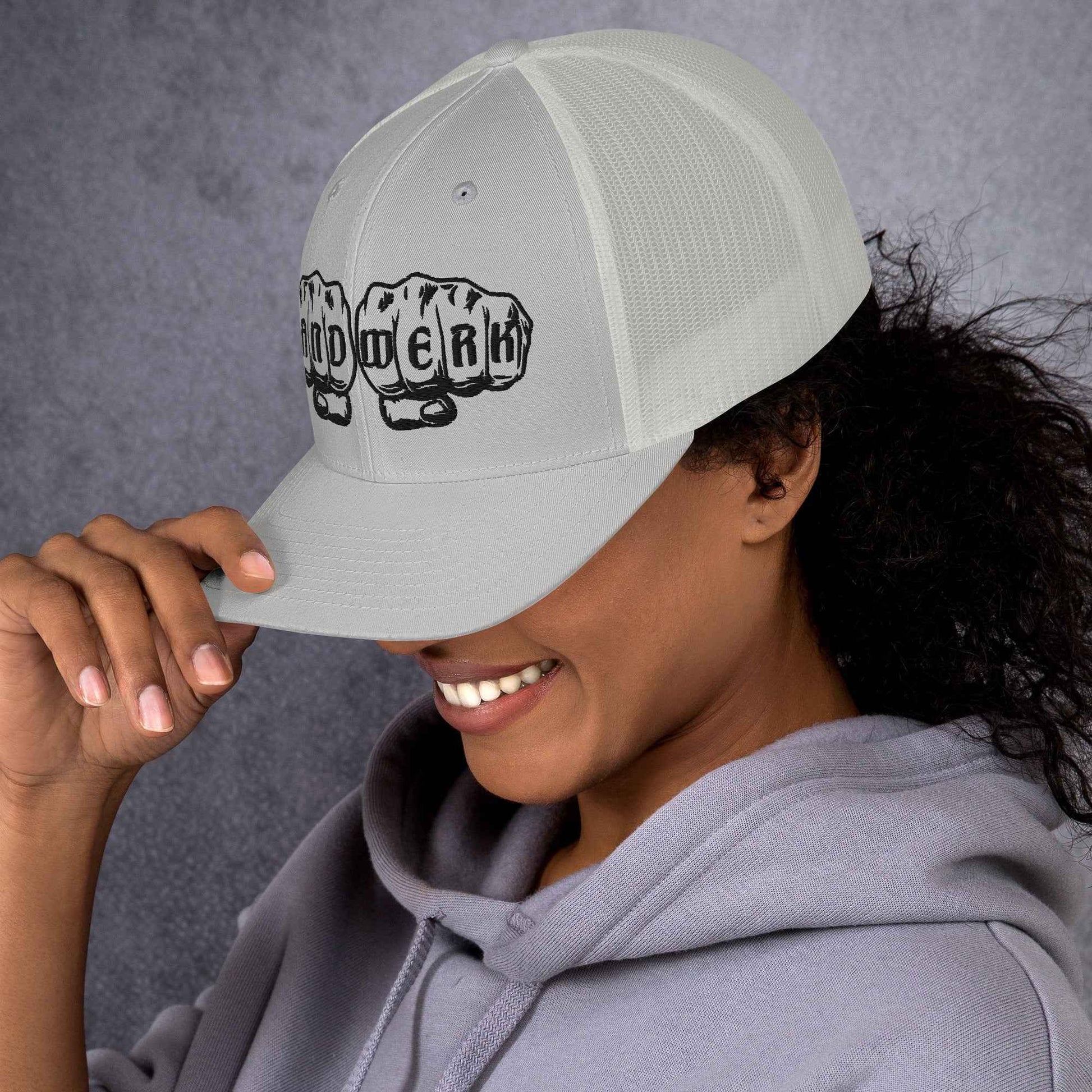 Trucker-Cap "Handwerk" (bestickt) Silber