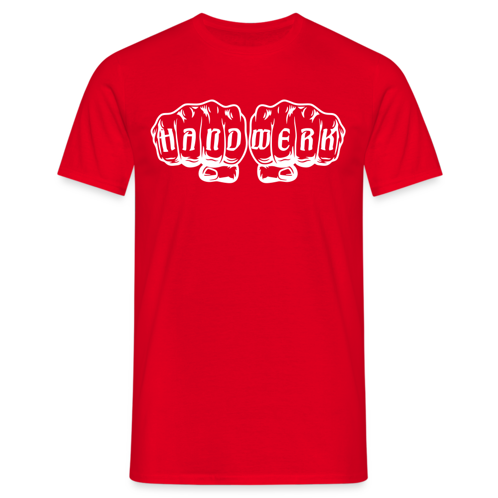 3er Pack "Handwerk" -7% Rot Männer T-Shirt