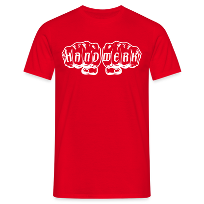 3er Pack "Handwerk" -7% Rot Männer T-Shirt