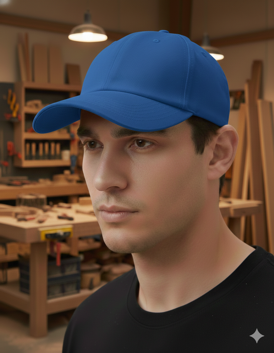 Baseball-Cap mit deinem Logo/Design Royalblau Baseballkappe
