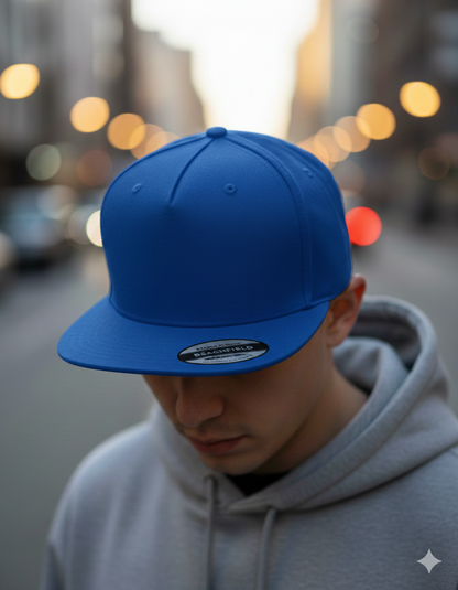 Snap-Back Cap mit Zunftzeichen (weißer Druck) Royalblau