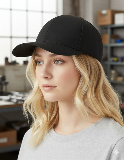Classic Flexfit Cap mit deinem Logo/Design Schwarz Flexfit Cap