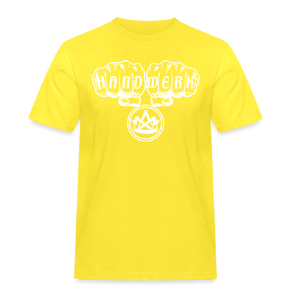 Männer Workwear T-Shirt "Zimmermann" Gelb Männer Workwear T-Shirt {{ color }}