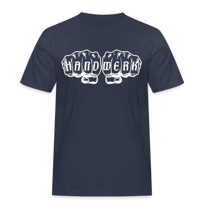 Männer Workwear T-Shirt "Handwerk" Navy Männer Workwear T-Shirt {{ color }}