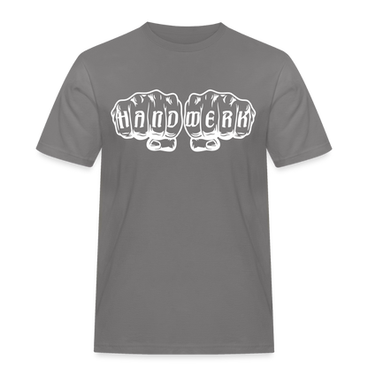 Männer Workwear T-Shirt "Handwerk" Grau Männer Workwear T-Shirt {{ color }}