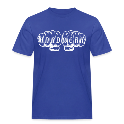 Männer Workwear T-Shirt "Handwerk" Royalblau Männer Workwear T-Shirt {{ color }}