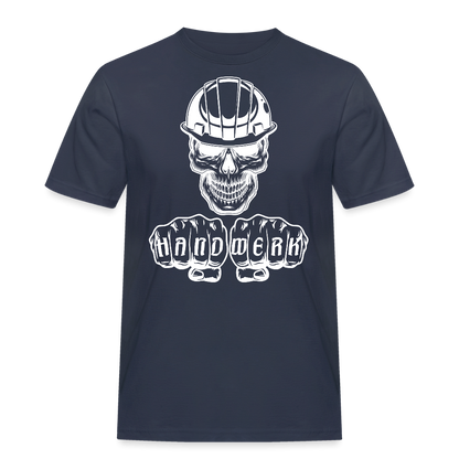 Männer Workwear T-Shirt "Skull-Helm-Handwerk" Navy Männer Workwear T-Shirt {{ color }}