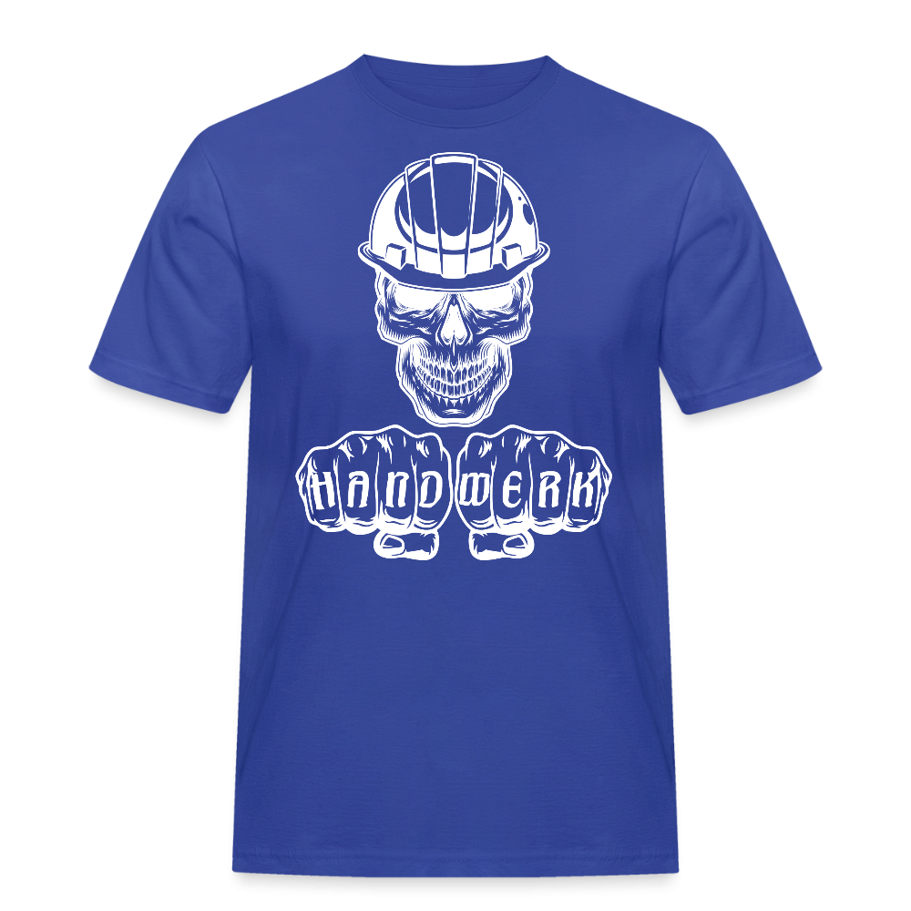 Männer Workwear T-Shirt "Skull-Helm-Handwerk" Royalblau Männer Workwear T-Shirt {{ color }}