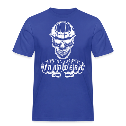 Männer Workwear T-Shirt "Skull-Helm-Handwerk" Royalblau Männer Workwear T-Shirt {{ color }}