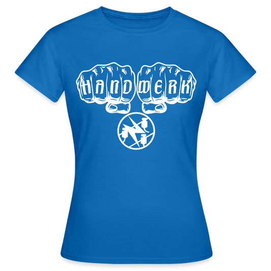 Frauen T-Shirt "Elektriker" Royalblau Frauen T-Shirt {{ color }}