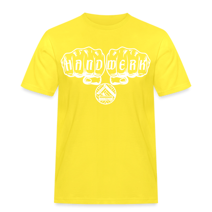 Männer Workwear T-Shirt "Parkettleger" Gelb Männer Workwear T-Shirt {{ color }}