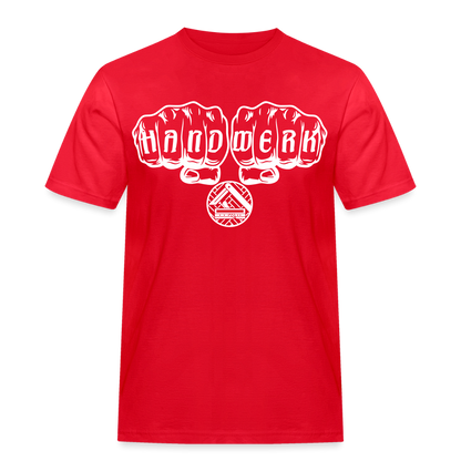 Männer Workwear T-Shirt "Parkettleger" Rot Männer Workwear T-Shirt {{ color }}