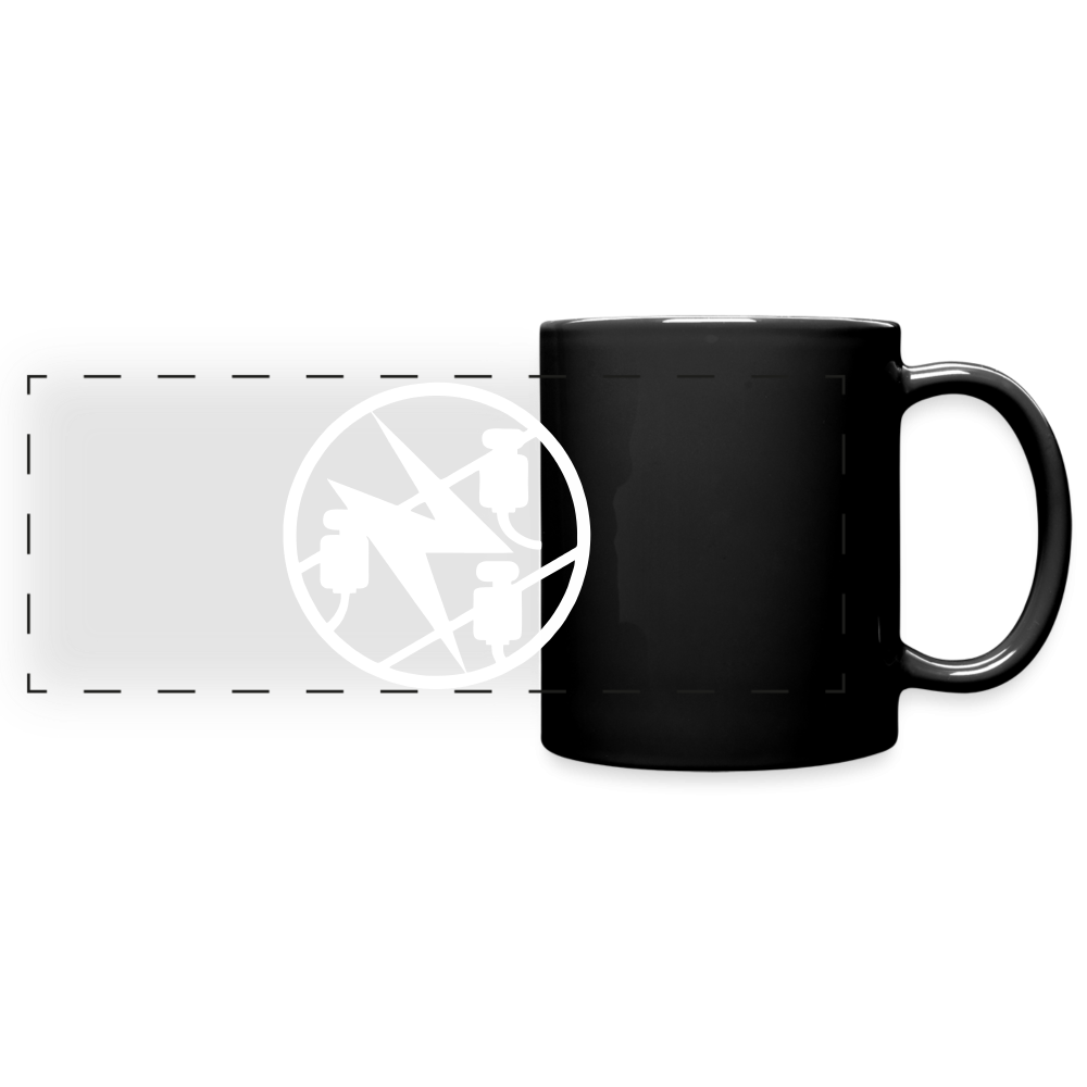 Panoramatasse schwarz "Elektriker" Schwarz One size Panoramatasse farbig {{ color }}