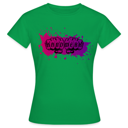 Frauen T-Shirt "Splash-Violett" Kelly Green Frauen T-Shirt {{ color }}