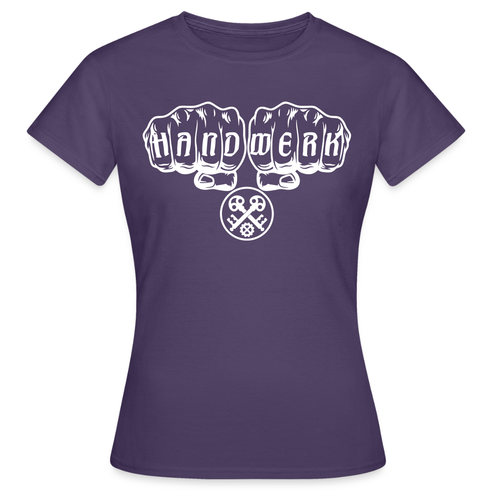 Frauen T-Shirt "Schlosser" Dunkellila Frauen T-Shirt {{ color }}