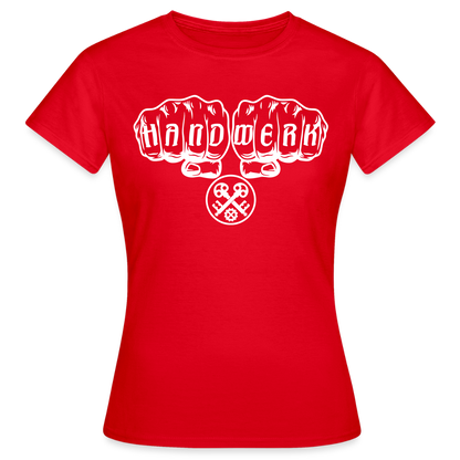 Frauen T-Shirt "Schlosser" Rot Frauen T-Shirt {{ color }}