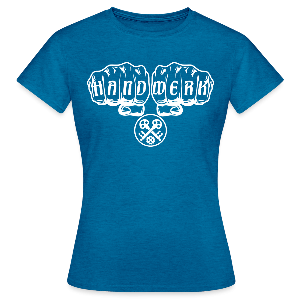 Frauen T-Shirt "Schlosser" Antikblaues Saphir meliert Frauen T-Shirt {{ color }}