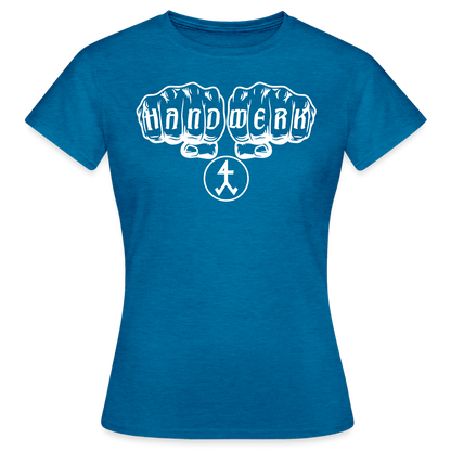 Frauen T-Shirt "Steinmetz" Antikblaues Saphir meliert Frauen T-Shirt {{ color }}