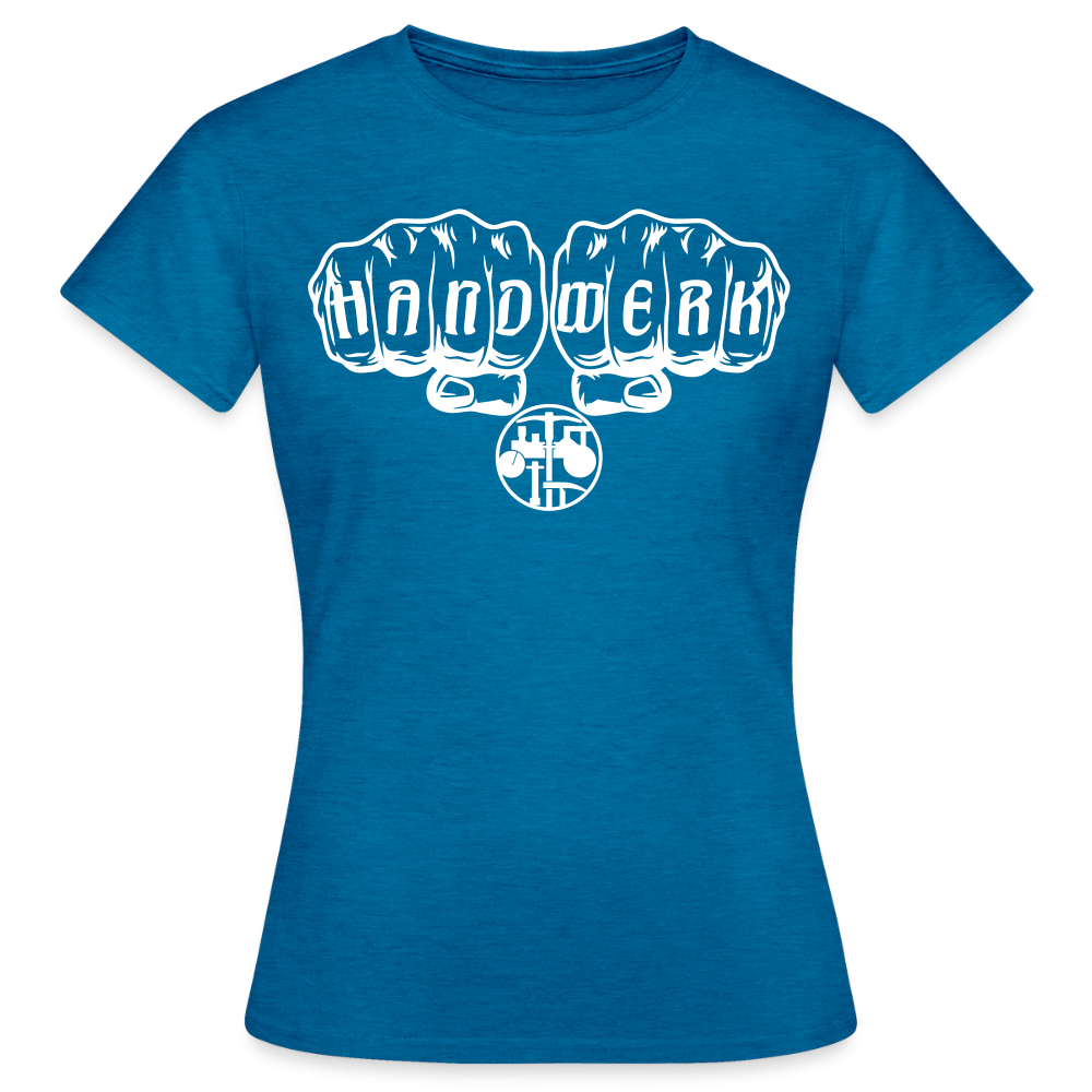Frauen T-Shirt "Strassenbauer" Antikblaues Saphir meliert Frauen T-Shirt {{ color }}