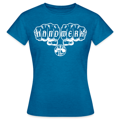 Frauen T-Shirt "Strassenbauer" Antikblaues Saphir meliert Frauen T-Shirt {{ color }}