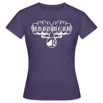 Frauen T-Shirt "Raumausstatter" Dunkellila Frauen T-Shirt {{ color }}