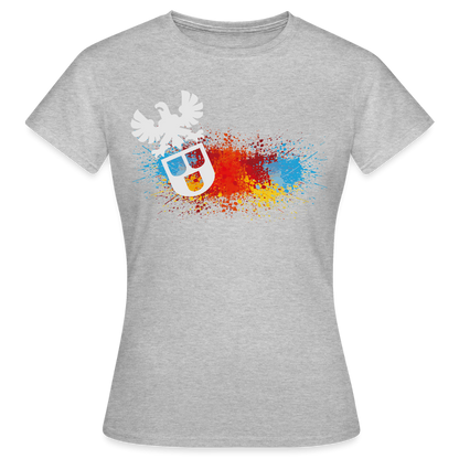 Frauen T-Shirt "Splash-Maler" Grau meliert Frauen T-Shirt {{ color }}