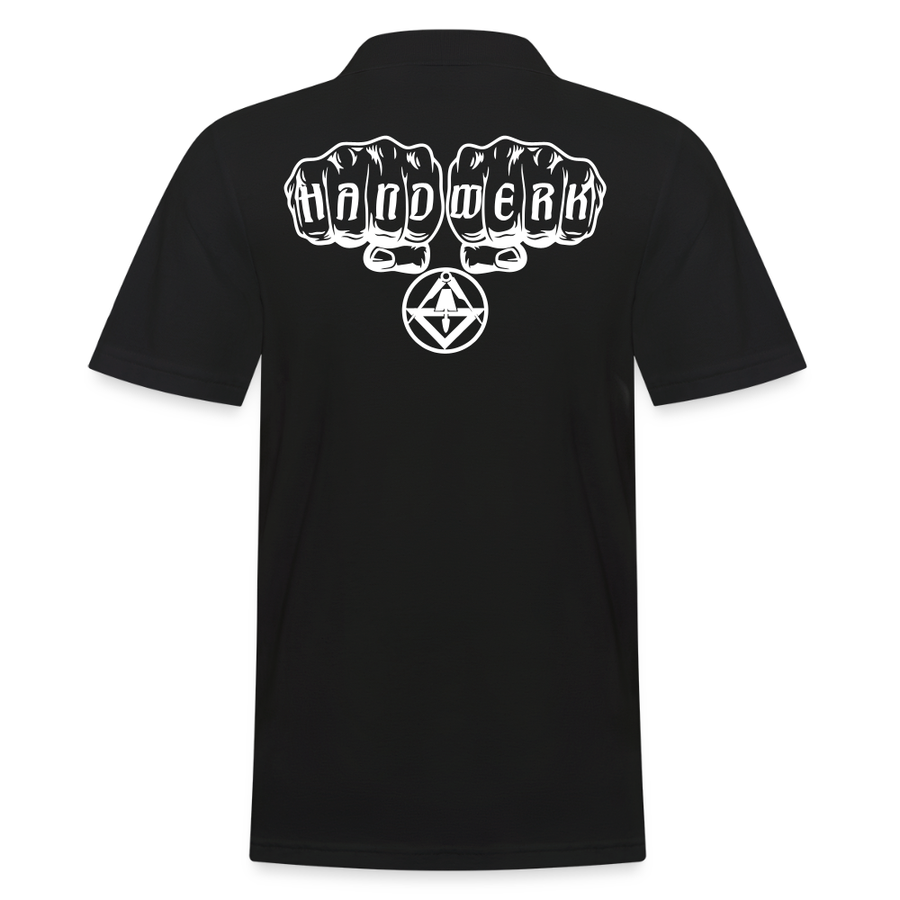 Männer Poloshirt "Stuckateur" Schwarz Männer Poloshirt {{ color }}