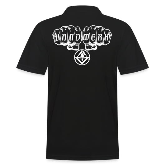 Männer Poloshirt "Stuckateur" Schwarz Männer Poloshirt {{ color }}