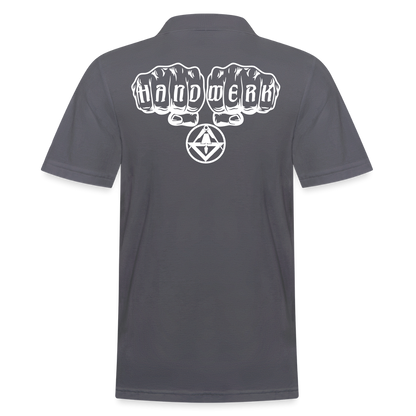 Männer Poloshirt "Stuckateur" Anthrazit Männer Poloshirt {{ color }}