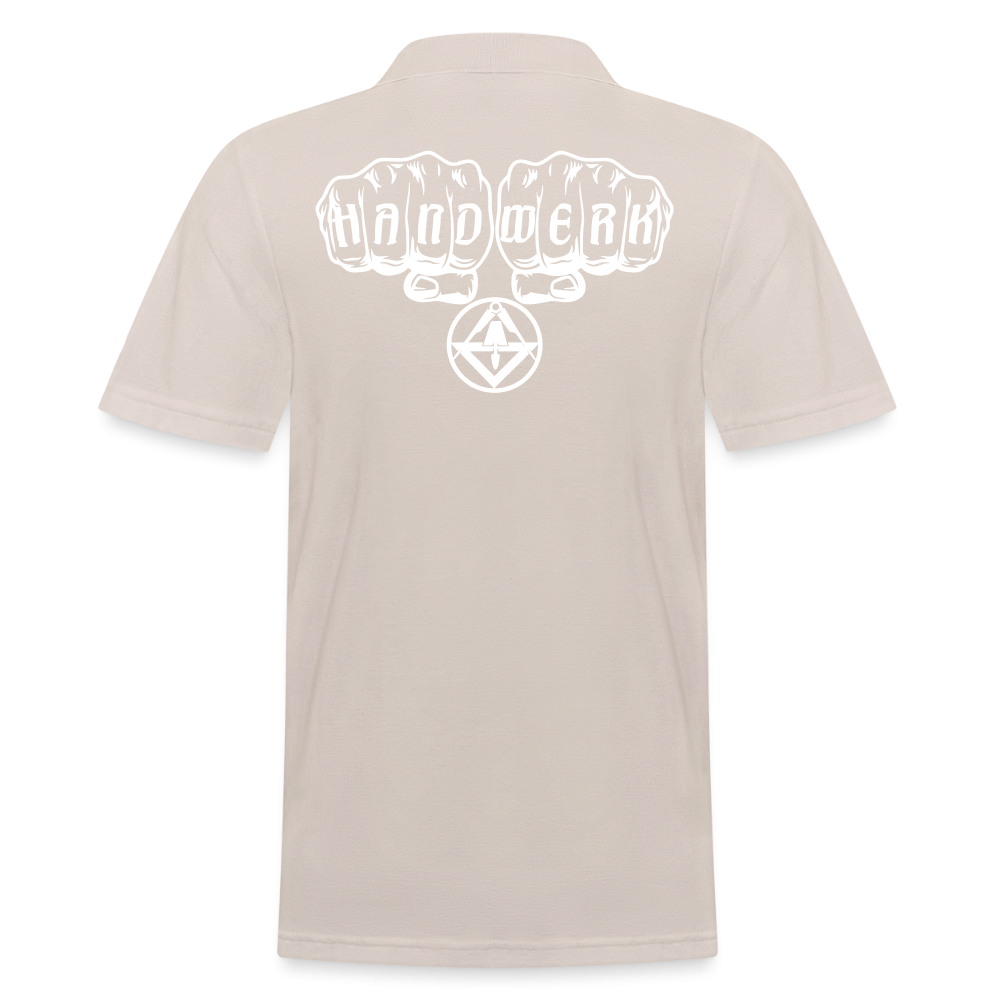 Männer Poloshirt "Stuckateur" Beige Männer Poloshirt {{ color }}