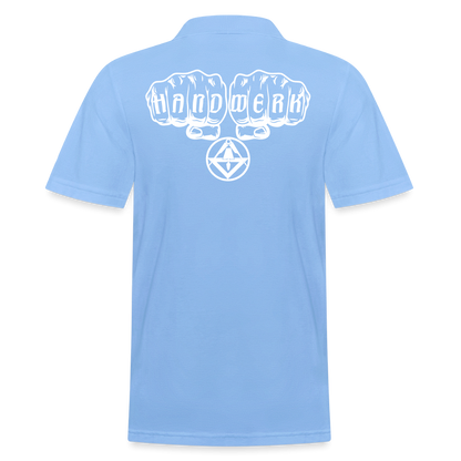 Männer Poloshirt "Stuckateur" Himmelblau Männer Poloshirt {{ color }}