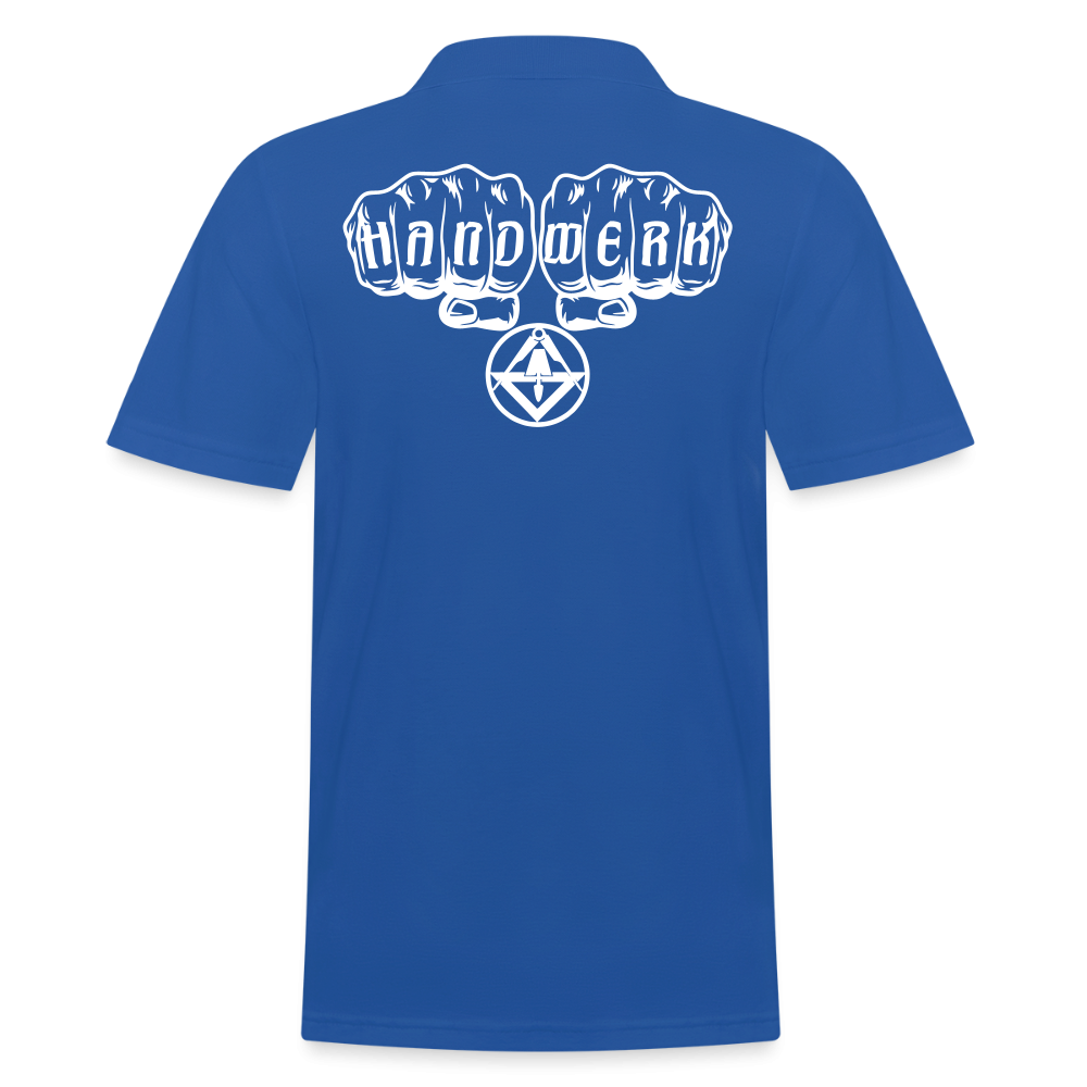 Männer Poloshirt "Stuckateur" Royalblau Männer Poloshirt {{ color }}