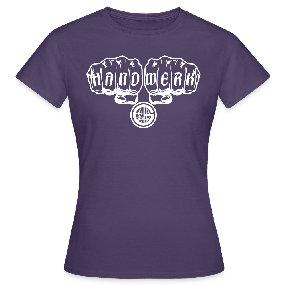 Frauen T-Shirt "Gerüstbauer" Dunkellila Frauen T-Shirt {{ color }}