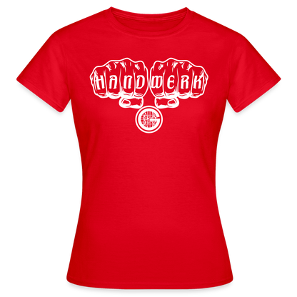 Frauen T-Shirt "Gerüstbauer" Rot Frauen T-Shirt {{ color }}