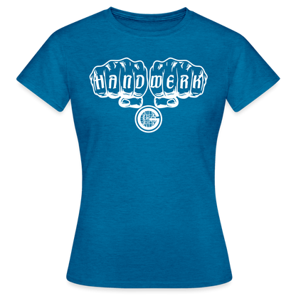 Frauen T-Shirt "Gerüstbauer" Antikblaues Saphir meliert Frauen T-Shirt {{ color }}