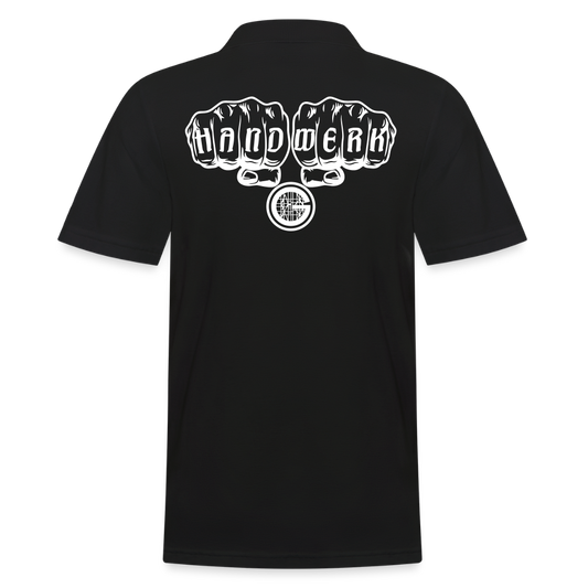 Männer Poloshirt "Gerüstbauer" (hinten bedruckt) Schwarz Männer Poloshirt {{ color }}