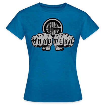 Frauen T-Shirt "Gerüstbauer" Antikblaues Saphir meliert Frauen T-Shirt {{ color }}