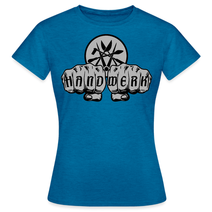 Frauen T-Shirt "Spengler" Antikblaues Saphir meliert Frauen T-Shirt {{ color }}